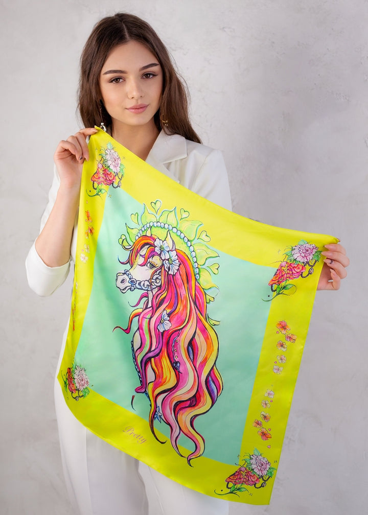  Designer Schal Pretty aus reiner Seide von Iryna Feinblatt